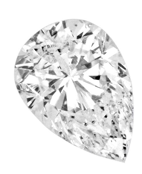 Foto 2 - Diamant Tropfen 0,54Carat Top Crystal SI2 IGI Gutachten, D6415
