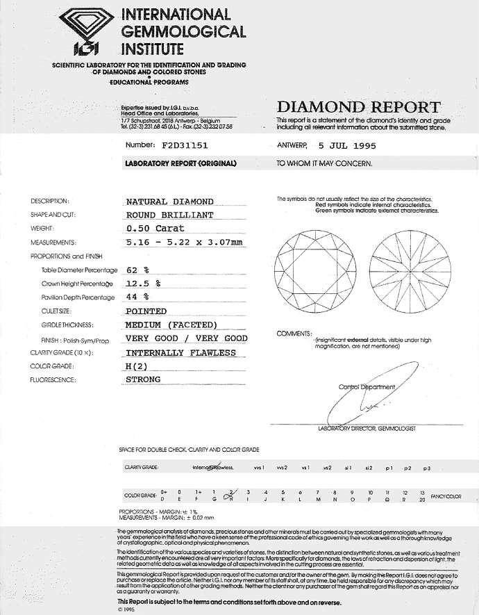 Foto 9 - Lupenreiner Diamant 0,50ct Wesselton mit IGI, D7080