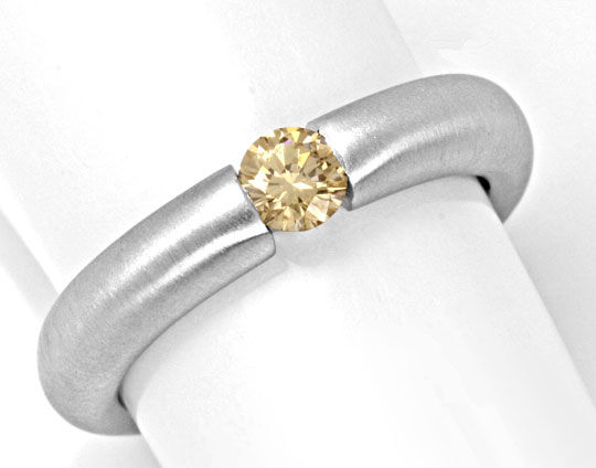 Foto 2 - Spann Ring, 0,3ct Diamant-Goldbraun Top Brillanz, S4331